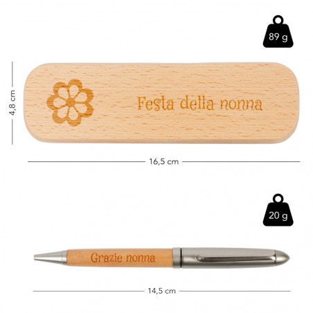 Dimensione della penna e scatola Dimensione della penna e scatola