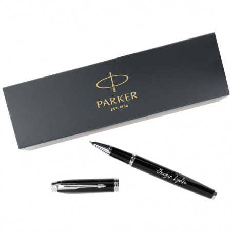 Penna Roller Parker IM incisione di testo nero Penna Roller Parker IM incisione di testo nero