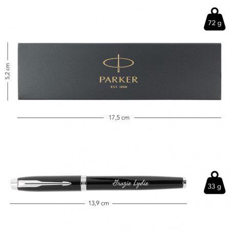 Dimensione penna Roller Parker IM nero Dimensione penna Roller Parker IM nero