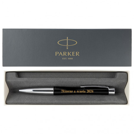 Bille Parker Urban penna nera personalizzata con scatola Bille Parker Urban penna nera personalizzata con scatola