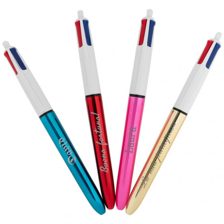 4 penna di colore da BIC personalizzabile 4 penna di colore da BIC personalizzabile