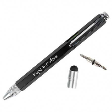 Penna strumento multifunzione incisa Penna strumento multifunzione incisa