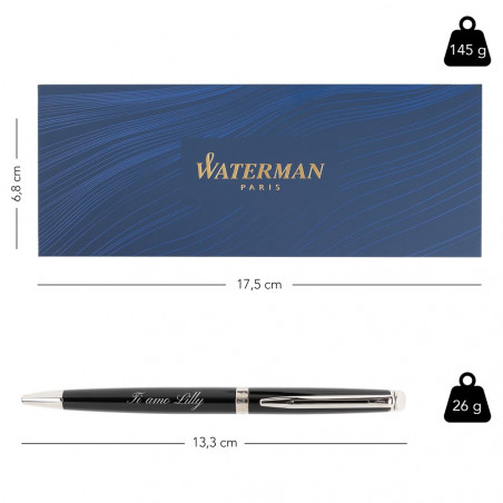 Dimensione Waterman penna emisfero nero Dimensione Waterman penna emisfero nero