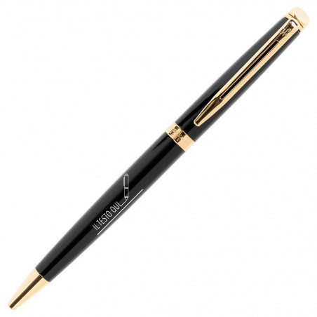 Waterman Waterman Pen Originale emisfero nero con incisione di testo Waterman Waterman Pen Originale emisfero nero con incisione di testo