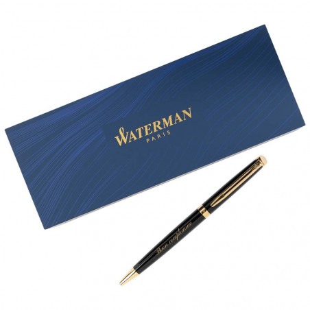 Waterman Water Pen Personalizzabile Emisfero Nero con Testo Waterman Water Pen Personalizzabile Emisfero Nero con Testo