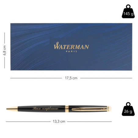 Dimensione Waterman penna emisfero nero Dimensione Waterman penna emisfero nero