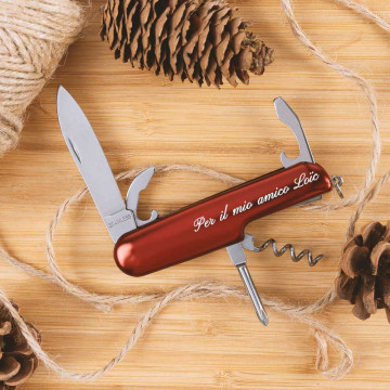 Multifunzione su misura Coltello tascabile rosso