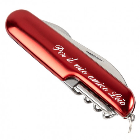 Multifunzione rossa personalizzata Coltello da tasca Multifunzione rossa personalizzata Coltello da tasca