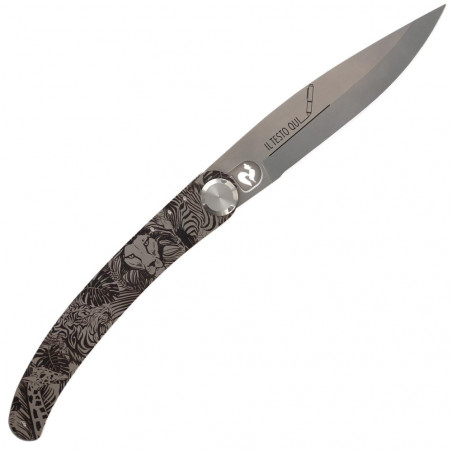 Coltello safari personalizzato con incisione del testo Coltello safari personalizzato con incisione del testo