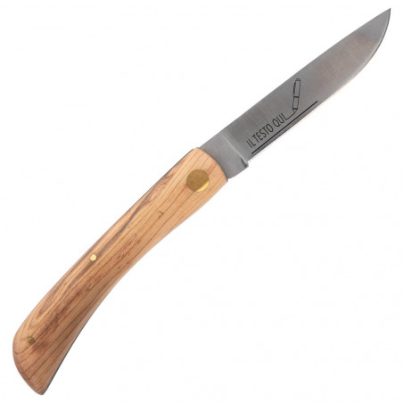 Coltello impugnatura in legno personalizzato con incisione Coltello impugnatura in legno personalizzato con incisione