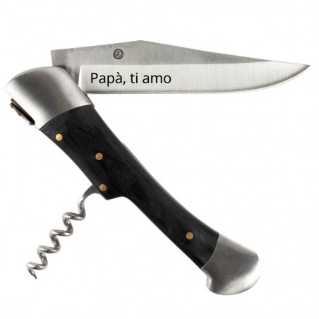 Coltello esterno nero personalizzato