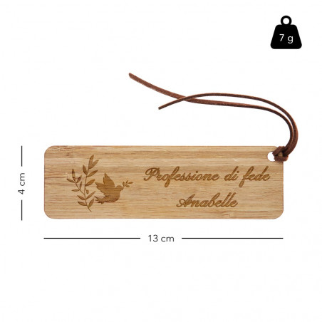 Dimensioni del segnalibro comunione in legno Dimensioni del segnalibro comunione in legno