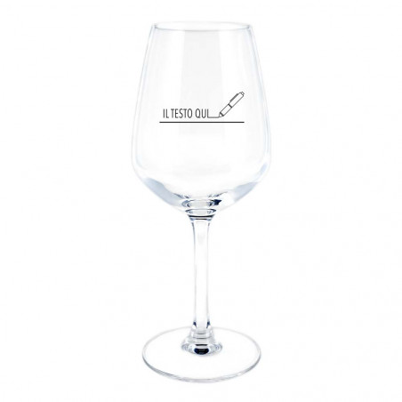 Bicchiere da vino rosso da incidere