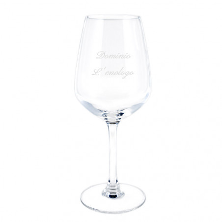 Vetro di vino rosso per personalizzare