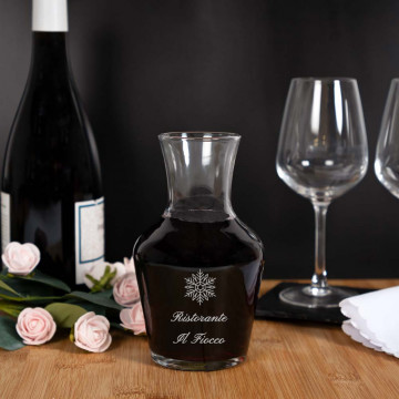 Caraffa per vino personalizzata |50cl|Incisione del testo