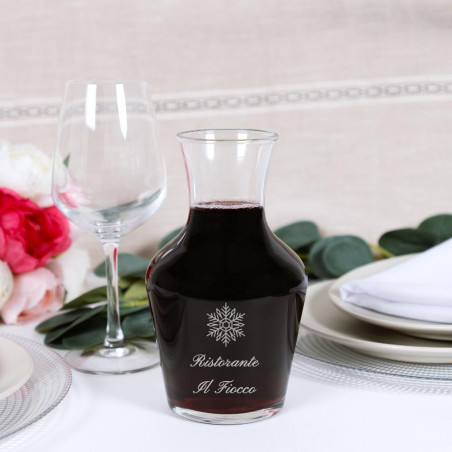 Caraffa vino personalizzabile con testo