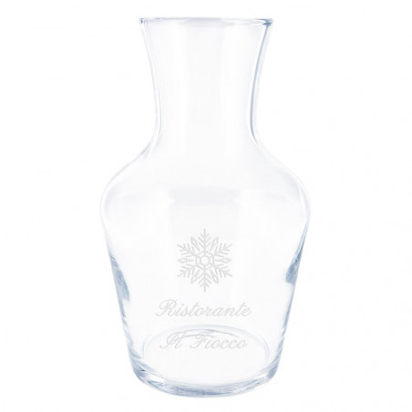 Caraffa di vetro personalizzata