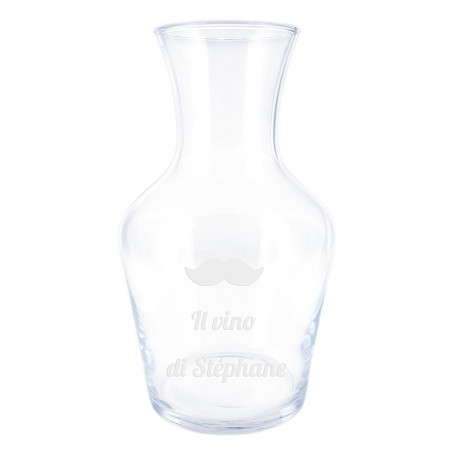 Grande caraffa di vino con incisione di testo Grande caraffa di vino con incisione di testo