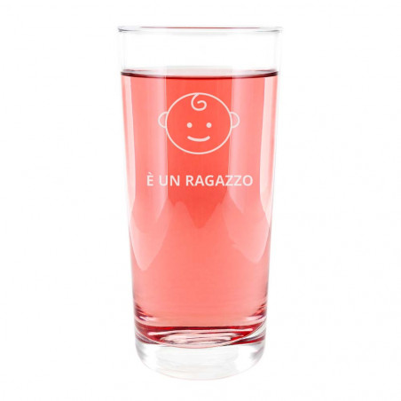 Bicchiere da sciroppo con incisione del testo Bicchiere da sciroppo con incisione del testo