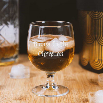 Bicchiere da cognac personalizzato inciso
