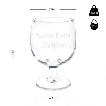 Dimensioni del bicchiere da cognac Dimensioni del bicchiere da cognac