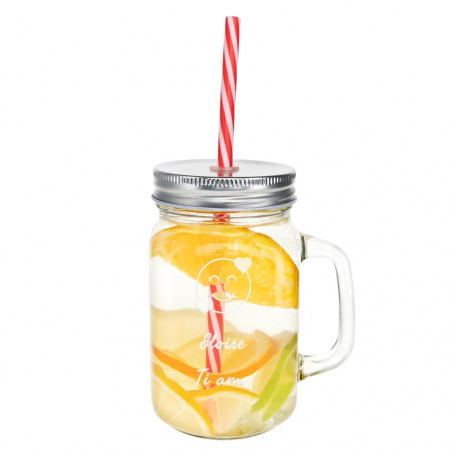 Barattolo di vetro inciso Barattolo di vetro inciso