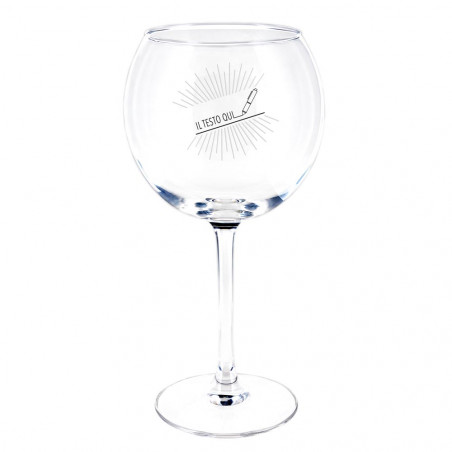 Vetro Spritz unico con incisione Vetro Spritz unico con incisione