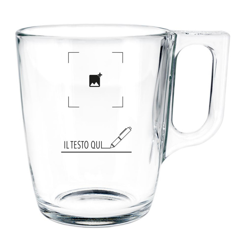 Tazza Da Tè In Vetro Trasparente Incisa – Personalizzata – Lavabile - 2