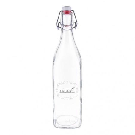 Bottiglia di vetro personalizzata con cornice originale Bottiglia di vetro personalizzata con cornice originale