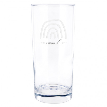 Vetro sciroppo personalizzabile con design arcobaleno