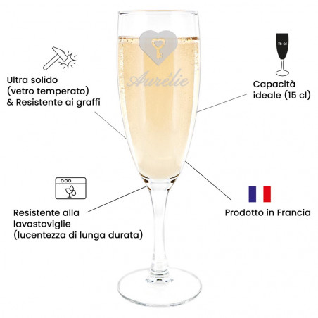 Champagne flauti duo cuore benefici Champagne flauti duo cuore benefici