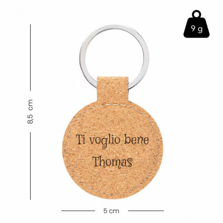 Dimensione della porta chiave di sughero formato rotondo Dimensione della porta chiave di sughero formato rotondo