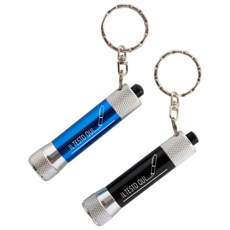 Portachiavi con torcia incisa Portachiavi con torcia incisa