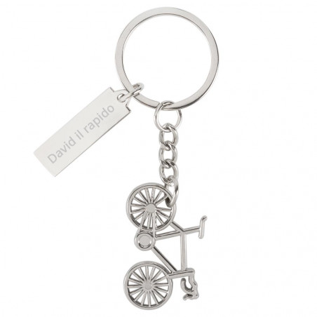 Portachiavi per bicicletta inciso