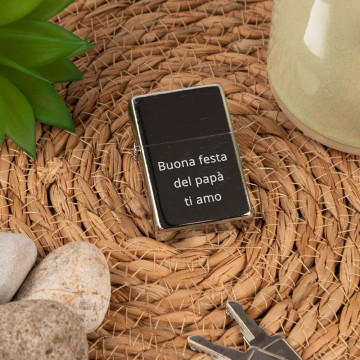 Accendino tempesta personalizzato con incisione di testo