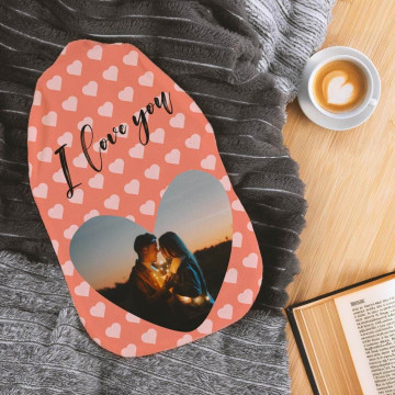 Borsa dell'acqua calda personalizzata I love you