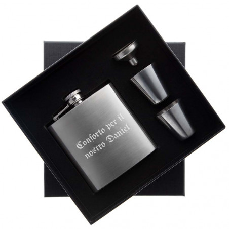 Scatola di flasche alcool personalizzata e incisa Scatola di flasche alcool personalizzata e incisa