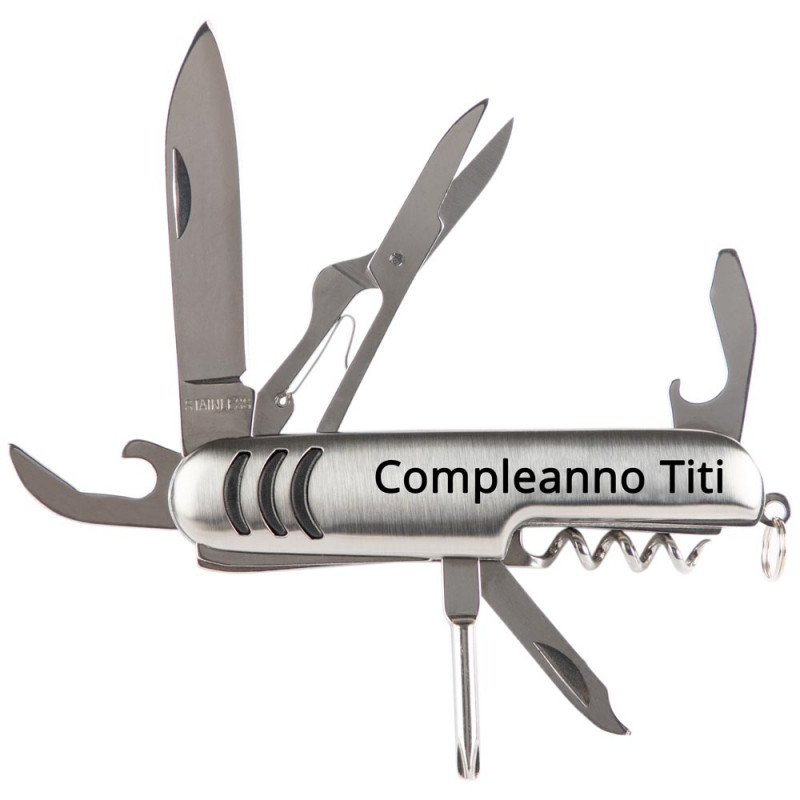 Coltello multifunzione in argento