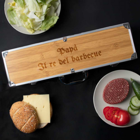 Barbecue scatola incisione testo Barbecue scatola incisione testo