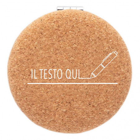 Due specchi in sughero incisi