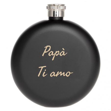 Flacone rotondo 150 ml nero Flacone rotondo 150 ml nero