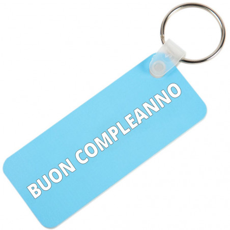 Portachiavi personalizzabile rettangolo lungo doppio lato Portachiavi personalizzabile rettangolo lungo doppio lato