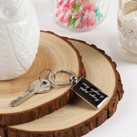 porta chiave a forma di rettangolo personalizzato e inciso porta chiave a forma di rettangolo personalizzato e inciso