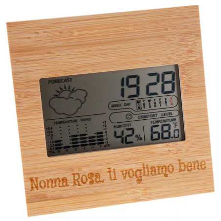 Personalizzazione della stazione meteo masterizzazione del testo Personalizzazione della stazione meteo masterizzazione del testo