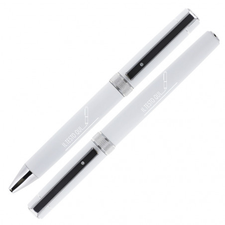 Scatola di 2 penne bianche