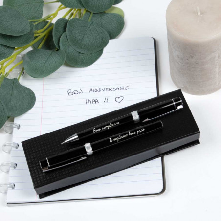 penne in metallo nero inchiostro blu personalizzato penne in metallo nero inchiostro blu personalizzato