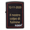 Zippo nero briquet rosso bordo