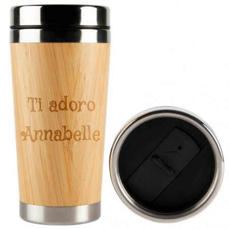Tazza thermos con incisione Tazza thermos con incisione
