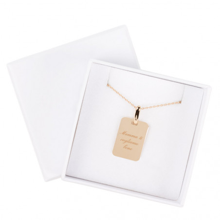 Collana rettangolo placcato oro Collana rettangolo placcato oro