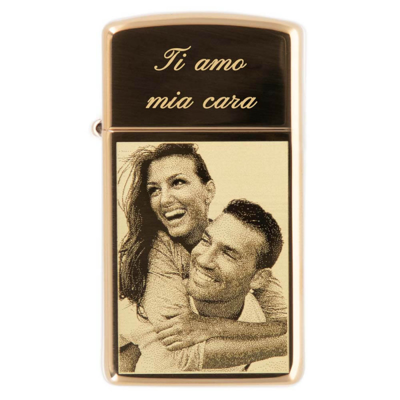 Zippohigh lucido braccia sottili